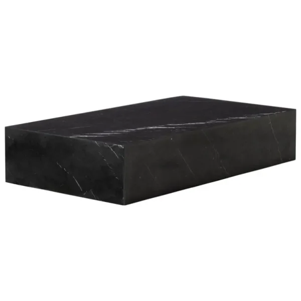 Audo Copenhagen Plinth Grand bord, svart Marquina-marmor