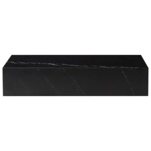 Audo Copenhagen Plinth Grand bord, svart Marquina-marmor