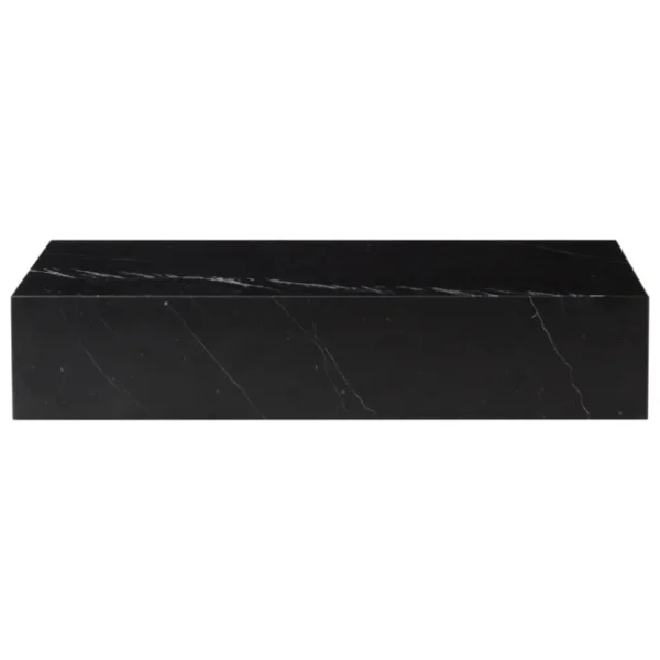 Audo Copenhagen Plinth Grand bord, svart Marquina-marmor