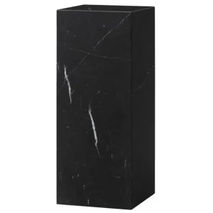 Audo Copenhagen Plinth Pedestal sockel, svart Marquina-marmor