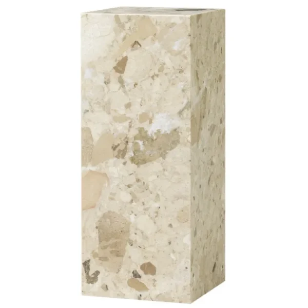 Audo Copenhagen Plinth Pedestal sockel, Kunis Breccia-marmor