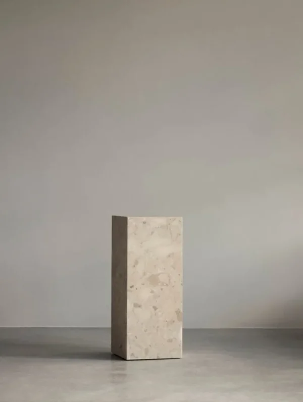 Audo Copenhagen Plinth Pedestal sockel, Kunis Breccia-marmor