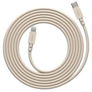 Avolt Cable 1 USB-C till Lightning-laddningskabel, 2 m, Nomad sand