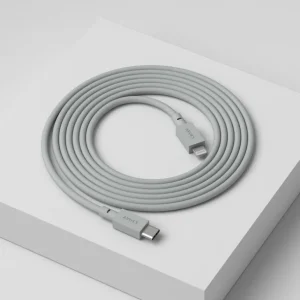 Avolt Cable 1 USB-C till Lightning-laddningskabel, 2 m, Gotland grey