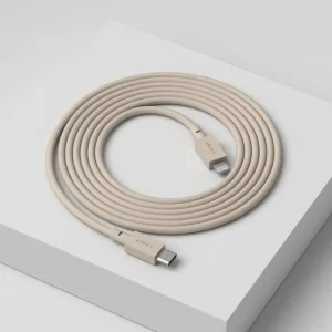 Avolt Cable 1 USB-C till Lightning-laddningskabel, 2 m, Nomad sand