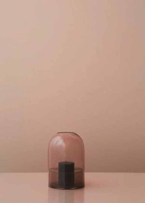AYTM Tota ljuslykta, rosa - svart