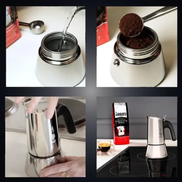 Bialetti Venus Induction espressobryggare, 10 koppar
