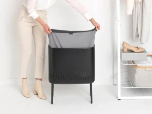 Brabantia Bo Laundry Bin tvättkorg, 60 l, mattsvart