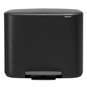 Brabantia Bo Pedal Bin 11 + 23 l, mattsvart