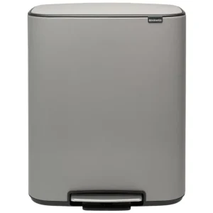 Brabantia Bo Pedal Bin soptunna med pedal, 60 l, Sense of Luxury, grå