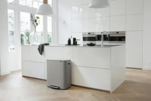 Brabantia Bo Pedal Bin soptunna med pedal, 60 l, Sense of Luxury, grå