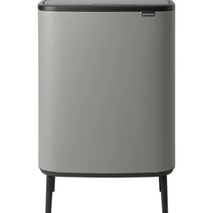 Brabantia Bo Touch Bin Hi papperskorg, 2 x 30 l, Sense of Luxury, grå