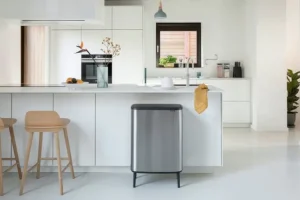 Brabantia Bo Touch Bin Hi, papperskorg, 2 x 30 l, matt stål