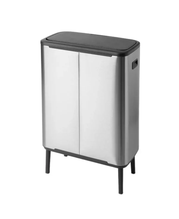 Brabantia Bo Touch Bin Hi, papperskorg, 2 x 30 l, matt stål