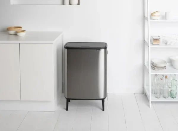 Brabantia Bo Touch Bin Hi, papperskorg, 2 x 30 l, matt stål