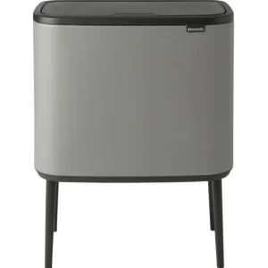 Brabantia Bo Touch Bin soptunna, 3 + 11 l, Sense of Luxury, grå