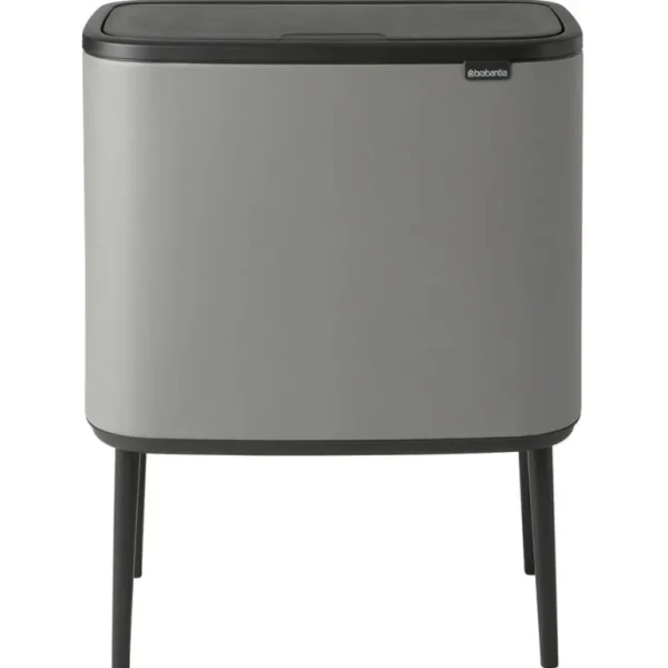 Brabantia Bo Touch Bin soptunna, 3 + 11 l, Sense of Luxury, grå