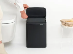 Brabantia Bo Waste Bin, 12 l, mattsvart