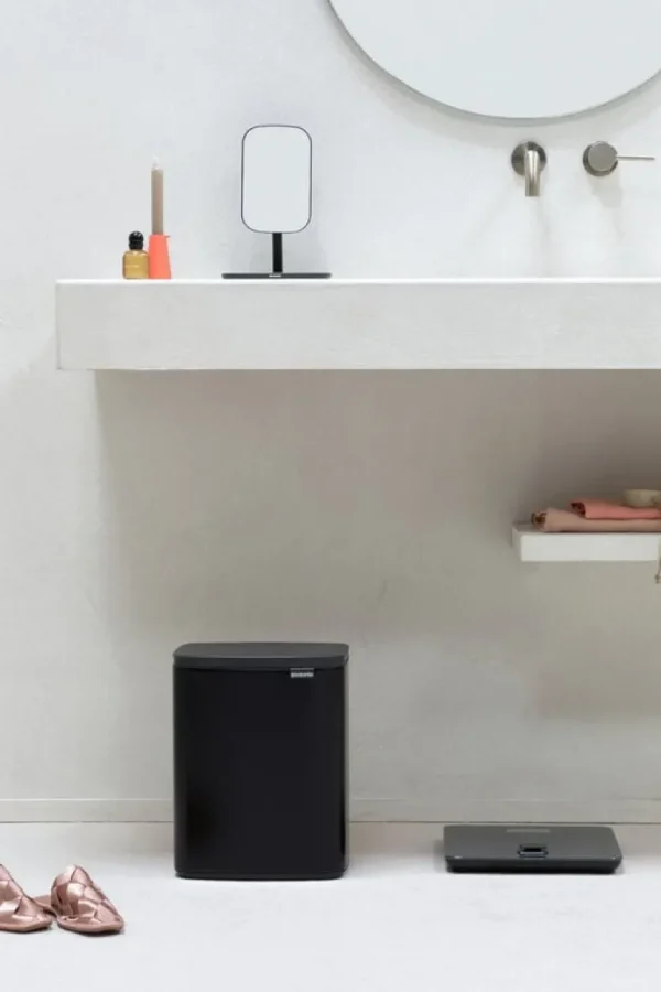 Brabantia Bo Waste Bin, 12 l, mattsvart