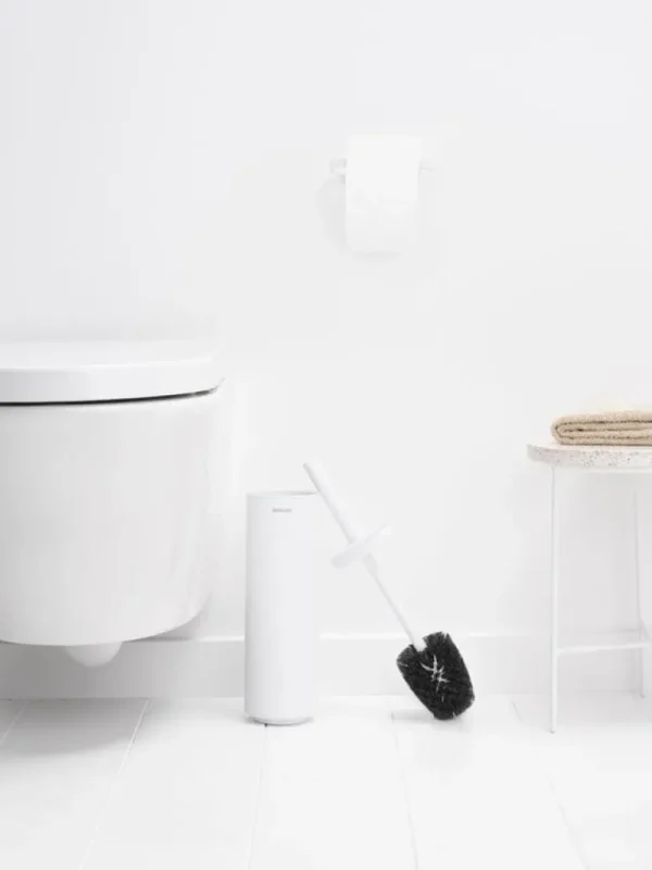 Brabantia MindSet toalettborste och hållare, mineral fresh white