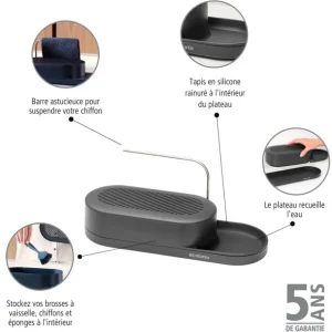 Brabantia SinkStyle ställ för köksredskap, Mineral Infinite grey