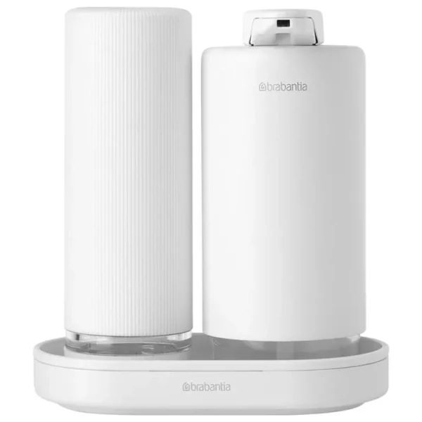 Brabantia SinkStyle tvål/diskmedelsdispenser set, 2 x 200 ml, fresh white