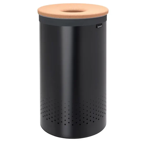 Brabantia Tvättkorg 60 l, mattsvart - korklock