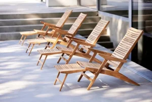 Cane-line Flip däckstol, teak