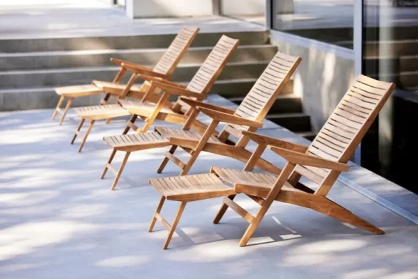 Cane-line Flip däckstol, teak