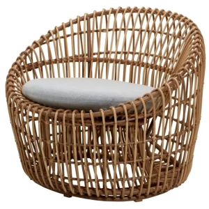 Finnish Design Shop Cane-line Nest rund stol, natur - ljusgrå