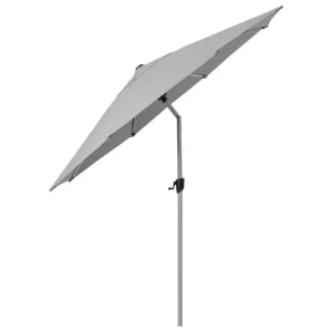 Cane-line Sunshade parasoll, med lutning, ljusgrå - silver