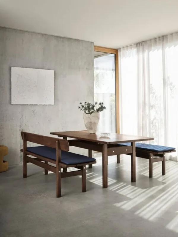 Carl Hansen & Søn BM0699 Asserbo bänk med ryggstöd, 170 cm, mörkoljad eukalyptus