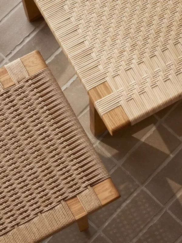 Carl Hansen & Søn BM0489S bordsbänk, kort, oljad ek - papperssnöre