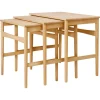 Carl Hansen & Søn CH004 Nesting Tables, oljad ek