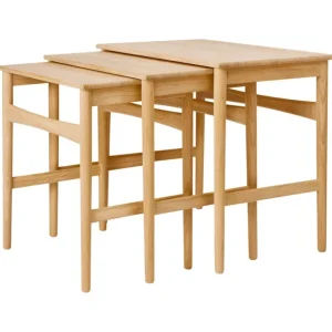 Carl Hansen & Søn CH004 Nesting Tables, oljad ek