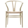 Carl Hansen & Søn CH24 Wishbone-stol, mjuk korn - naturlig snodd
