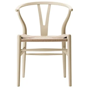 Carl Hansen & Søn CH24 Wishbone-stol, mjuk korn - naturlig snodd