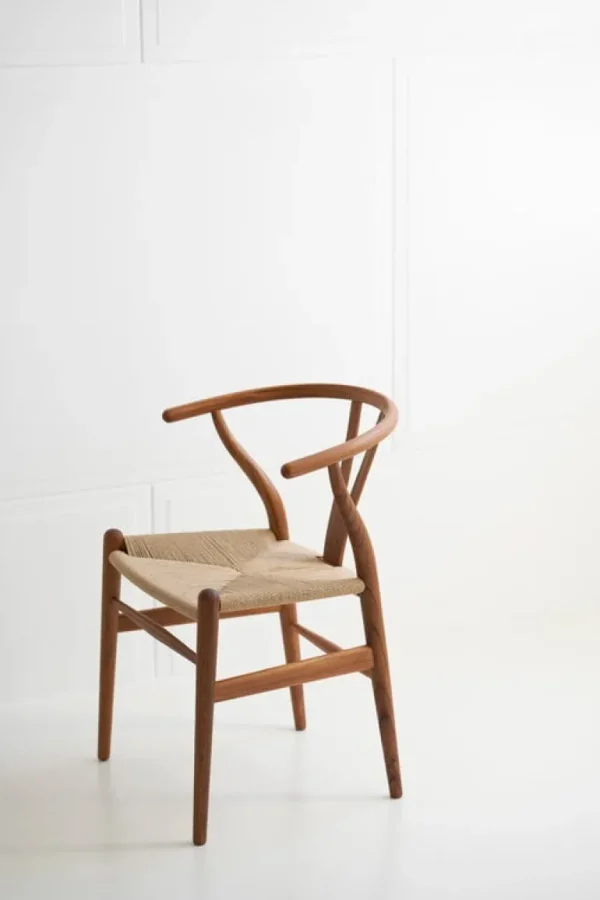 Carl Hansen & Søn CH24 Wishbone stol, oljad teak - naturligt rep