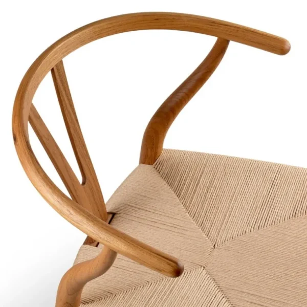 Carl Hansen & Søn CH24 Wishbone stol, oljad teak - naturligt rep