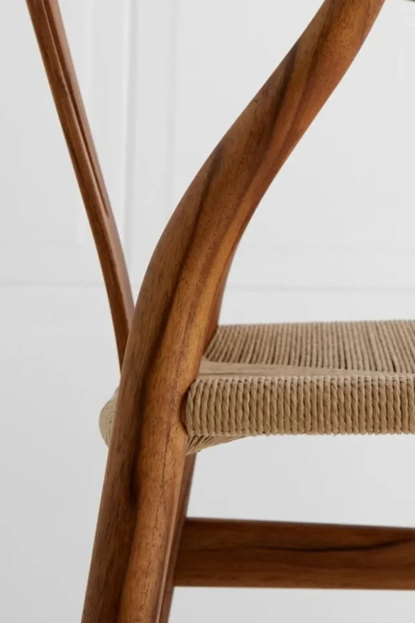 Carl Hansen & Søn CH24 Wishbone stol, oljad teak - naturligt rep