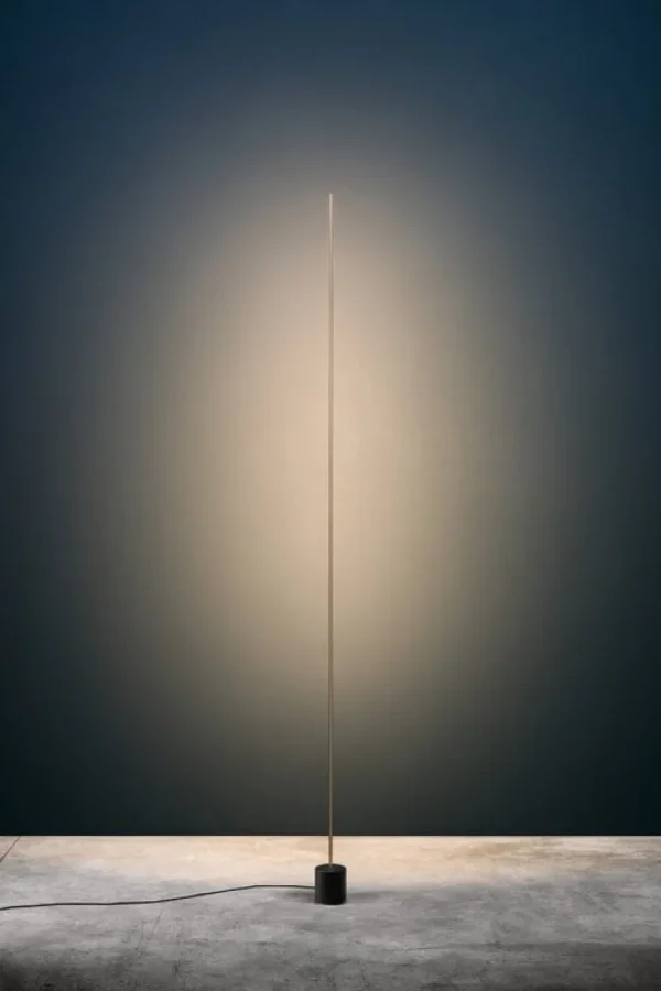 Catellani & Smith Stick golvlampa, satin gold