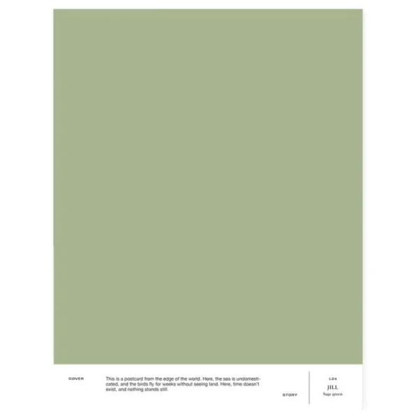 Cover Story Inomhusfärg, 9 L, LB4 JILL - salviagrön