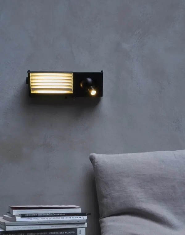 DCWéditions Biny Bedside vägglampa, vänster, svart
