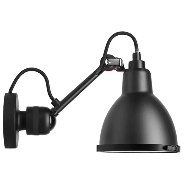 DCWu00e9ditions DCWéditions Lampe Gras 304 vägglampa för badrum, rund skärm, svart