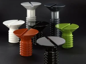 Eero Aarnio Originals Skruvbord, högt, svart