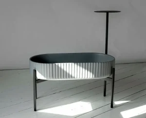 Elementa Klorofyll bord, runt, svart
