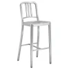 Emeco 1006 Navy barstol, borstad aluminium