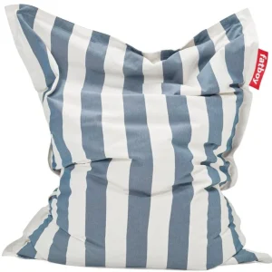 Fatboy Original Outdoor sittsäck, randig, ocean blue - vit