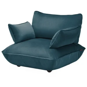 Fatboy Sumo Loveseat fåtölj, Velvet Recycled petrol