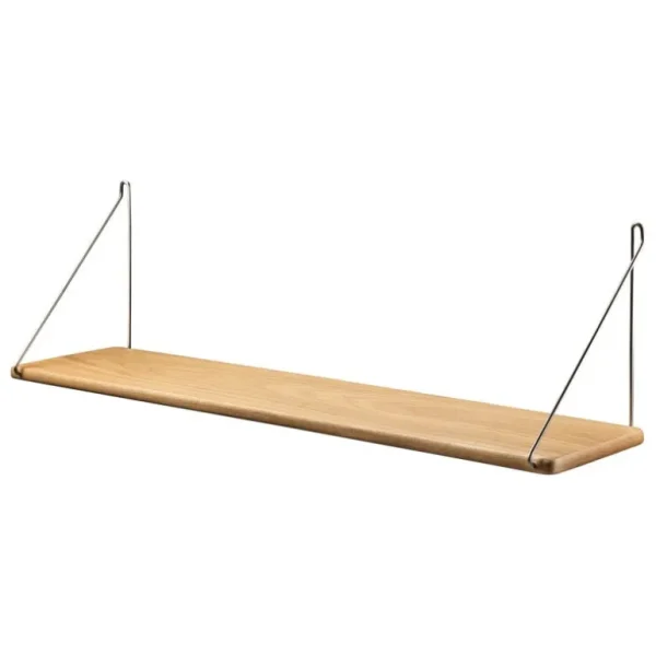 Barn FDB Mu00f8bler FDB Møbler B145 hylla, 20 x 90 cm, lackad ek - grå